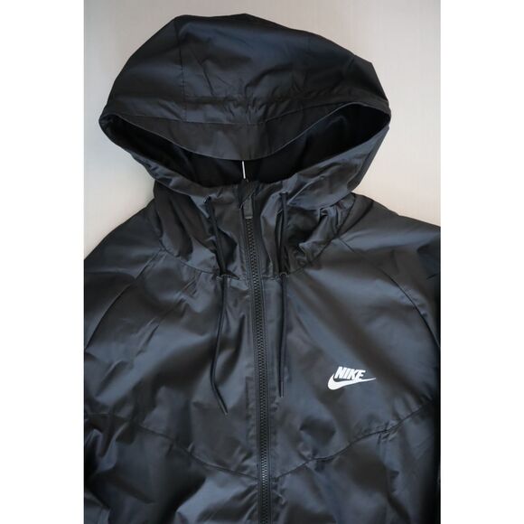 Nike 727324-010 Men's Sz XL Black Windrunner Hooded Mesh Lined Track Jacket - Picture 9 of 12